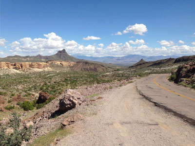 The Original Route 66 in the Black Mountains of Arizona
