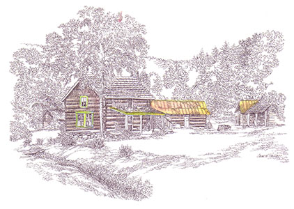 Stover-Tin-roofed Cabins in North Carolina