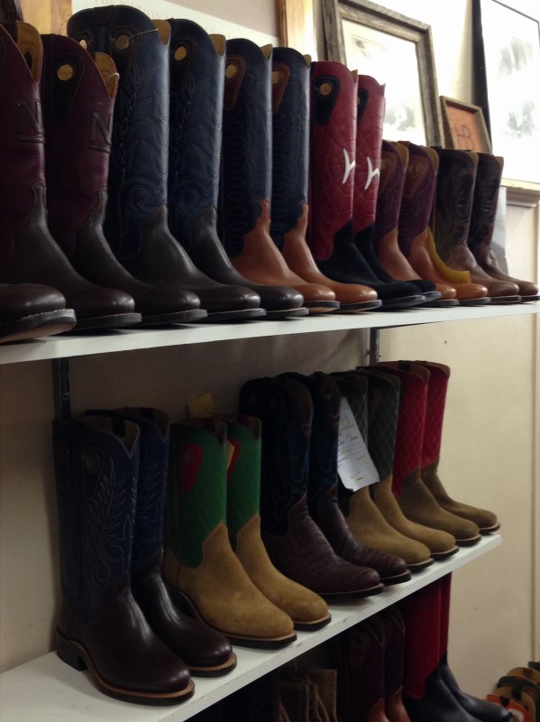 Christine with two pair of Beck Boots