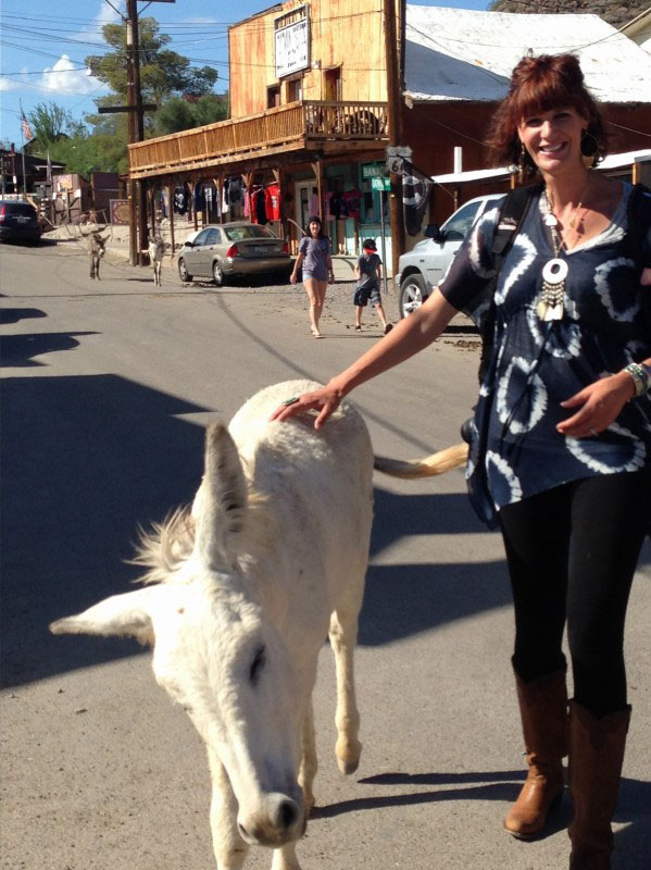 Christine and a new friend