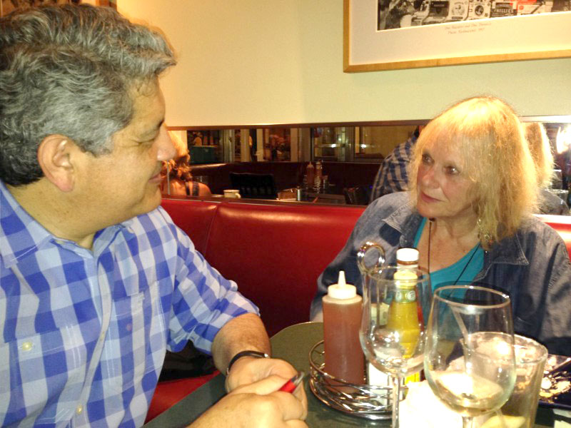 Daniel outside the Plaza Caf&eacute;